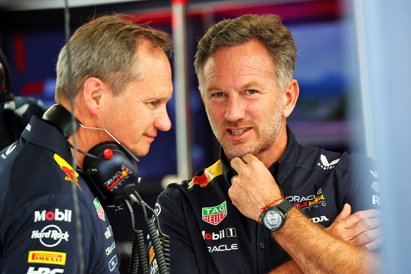 Christian Horner and Paul Monaghan