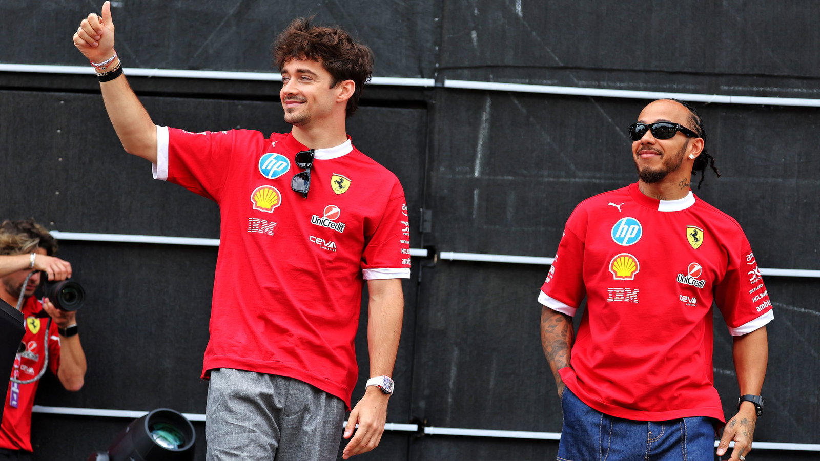 Charles Leclerc & Lewis Hamilton