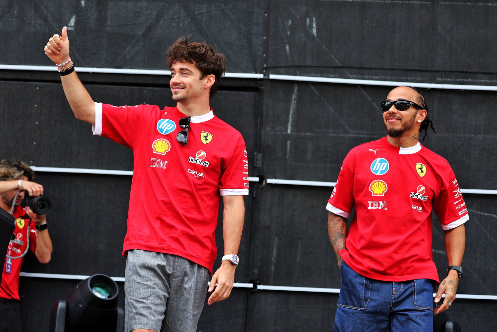 Charles Leclerc & Lewis Hamilton