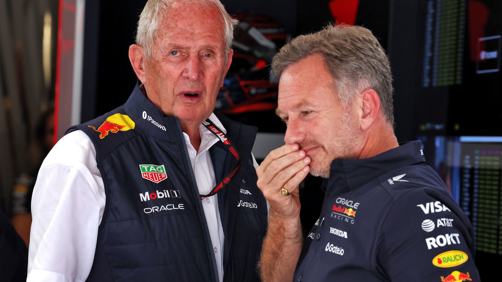 Helmut Marko and Christian Horner 