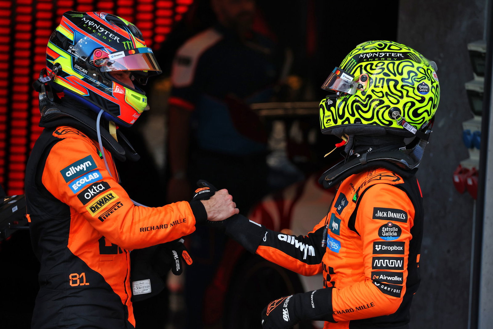 Oscar Piastri and Lando Norris