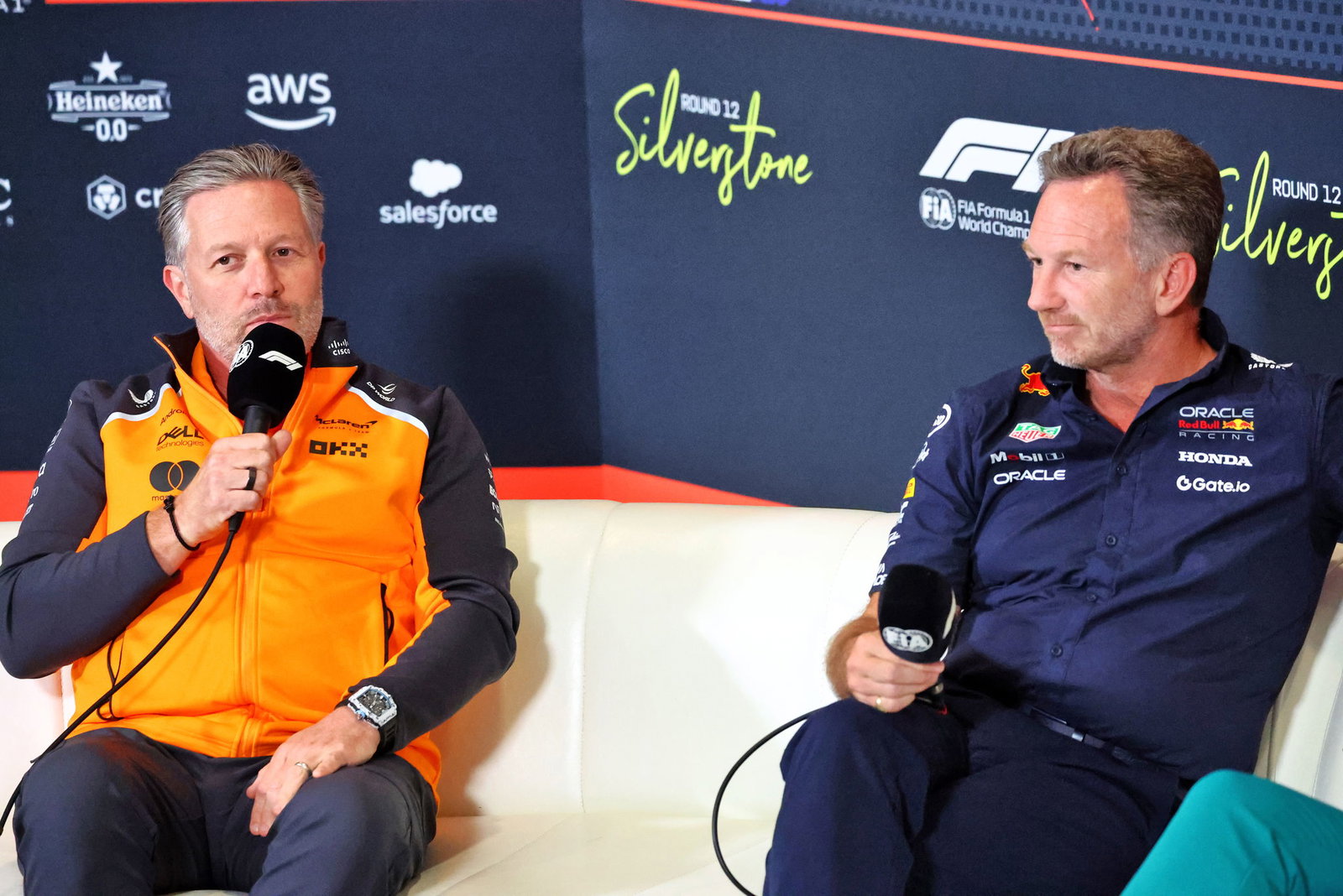 Zak Brown and Christian Horner 