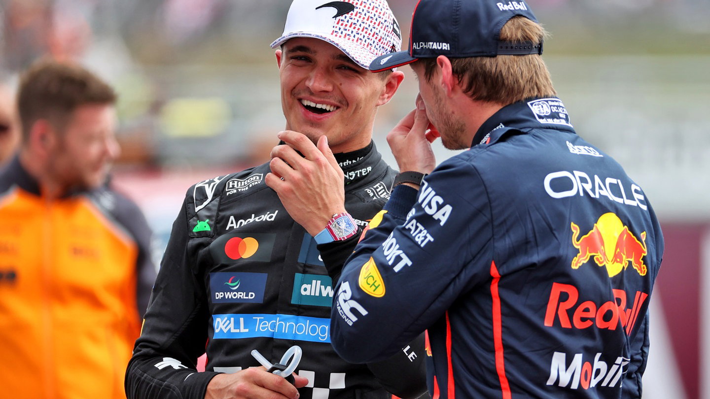 Lando Norris and Max Verstappen