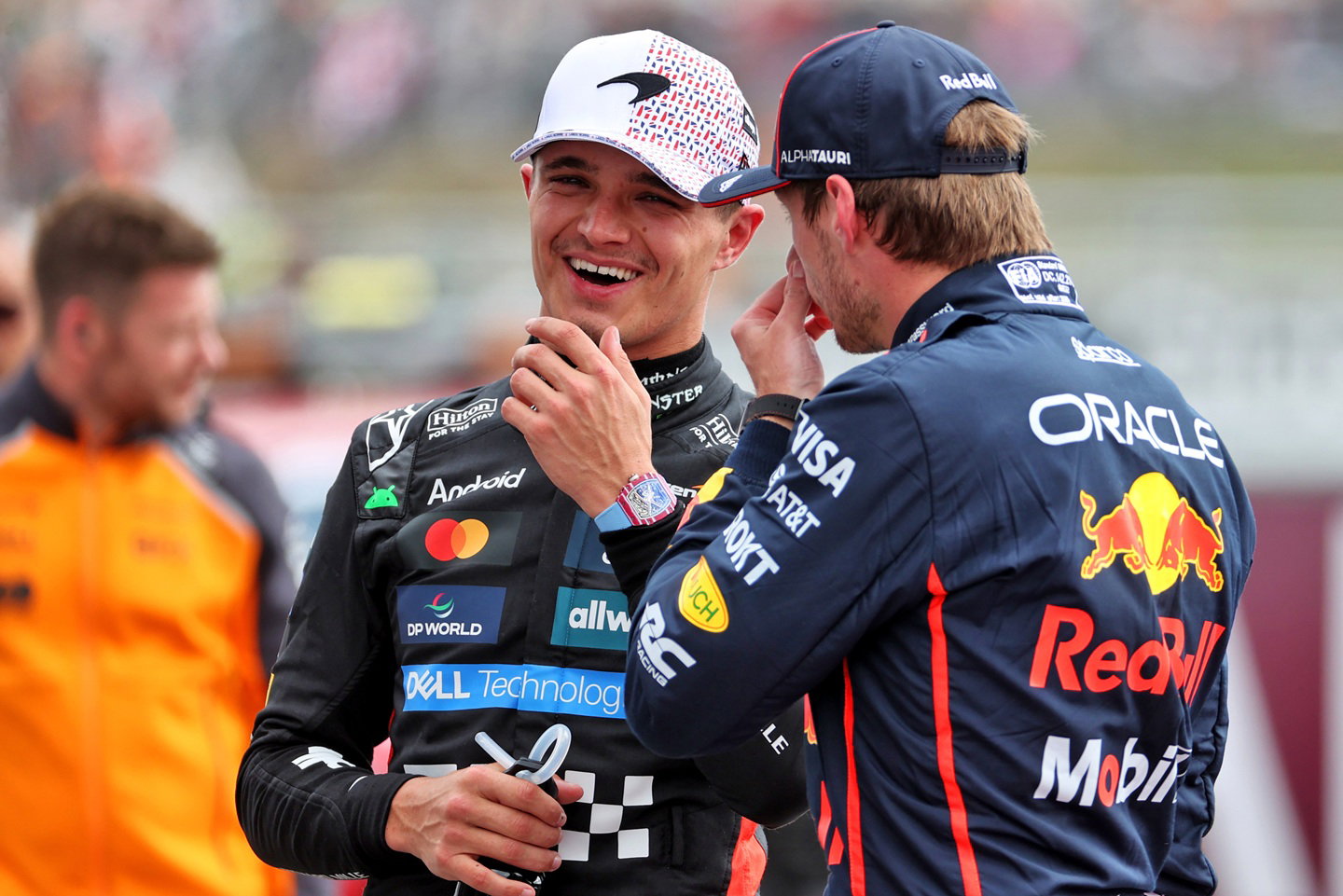 Lando Norris and Max Verstappen