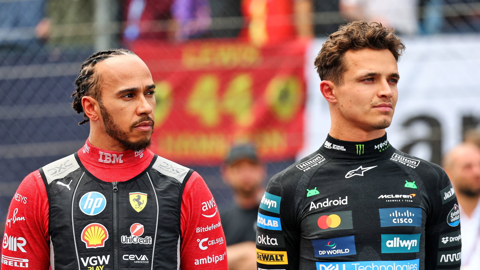 Lewis Hamilton, Lando Norris
