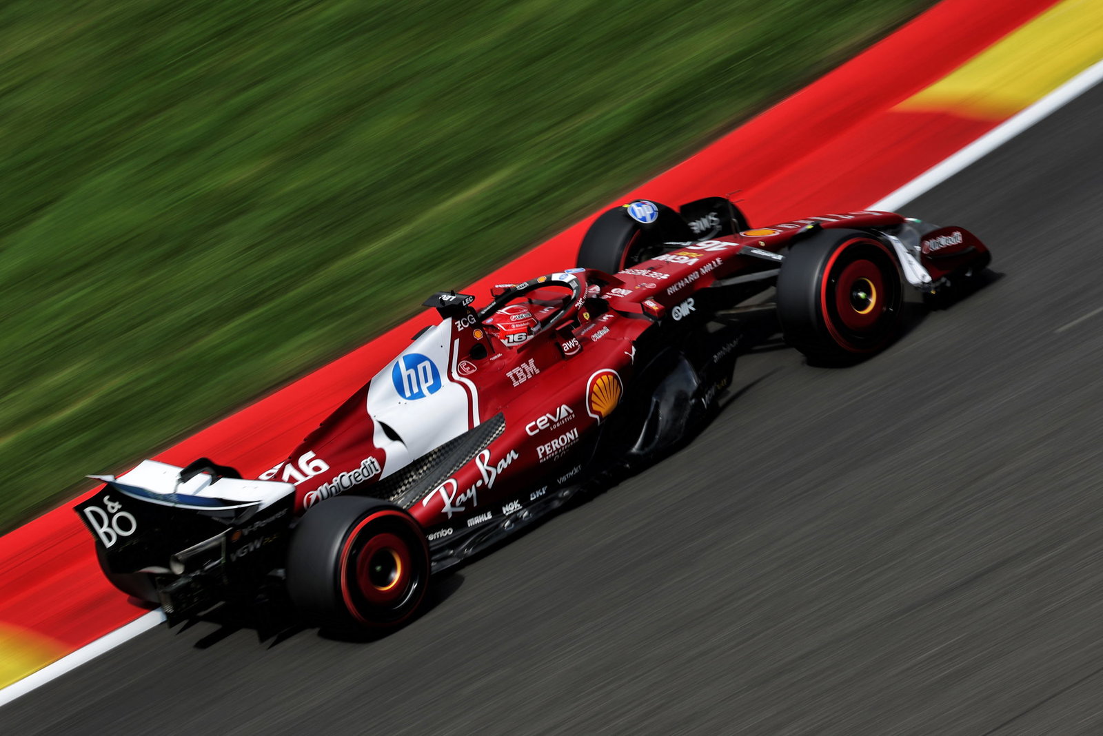Ferrari on track at Spa
