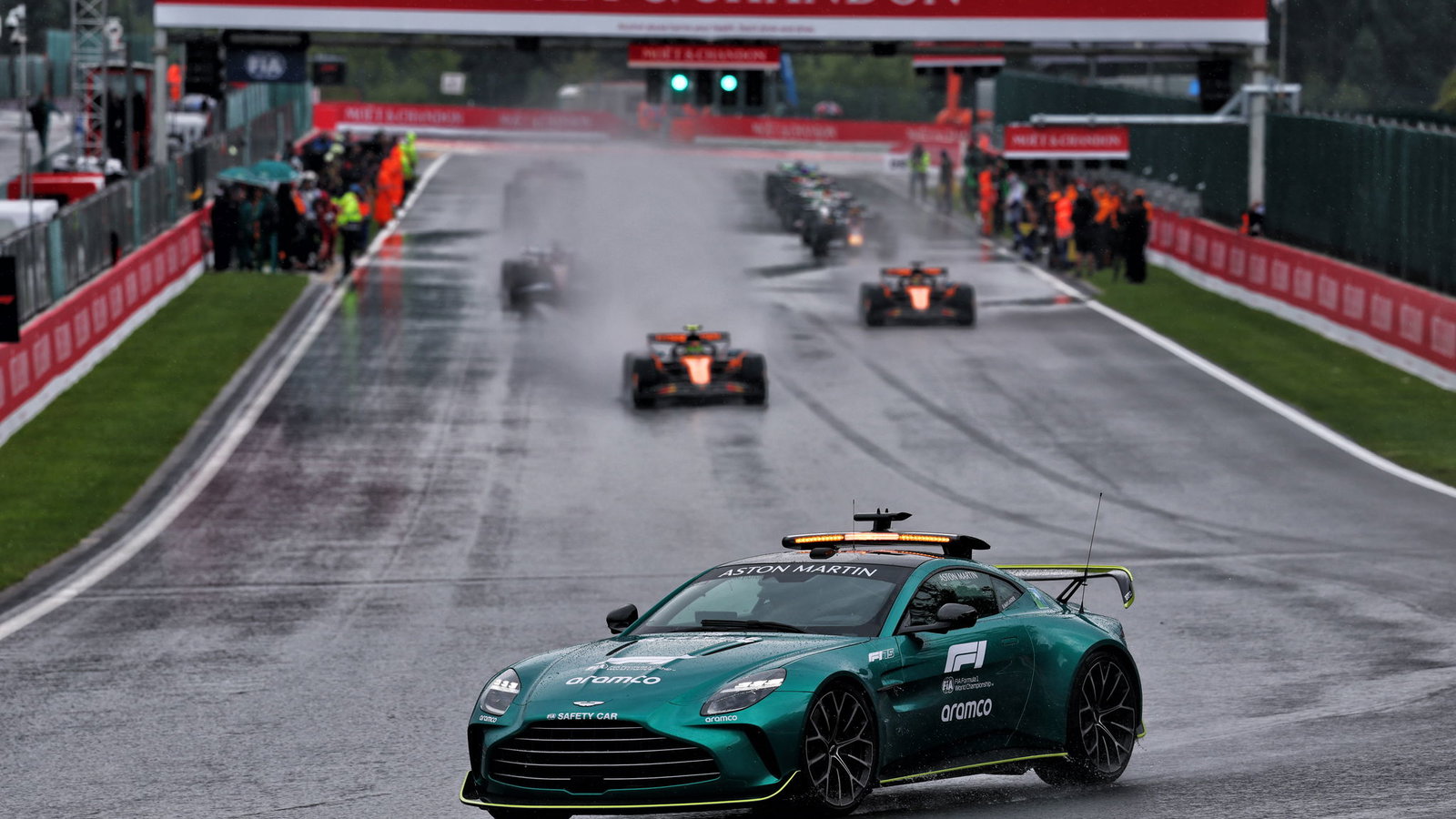 The Belgian Grand Prix has been red-flagged