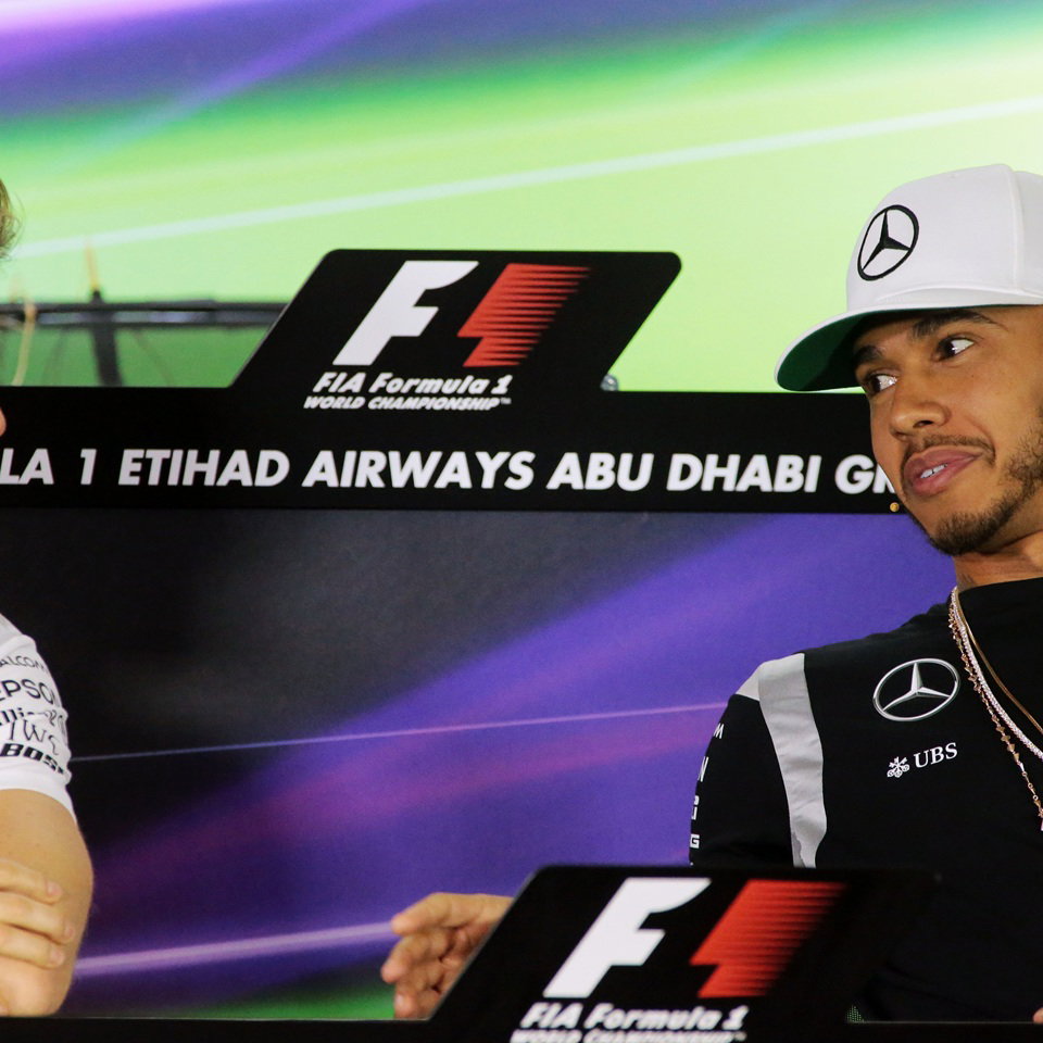 Nico Rosberg and Lewis Hamilton
