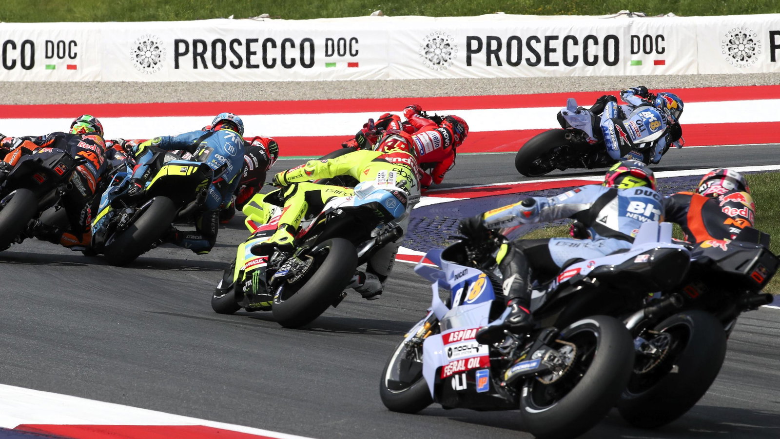 Alex Marquez leads, 2025 Austrian MotoGP Sprint