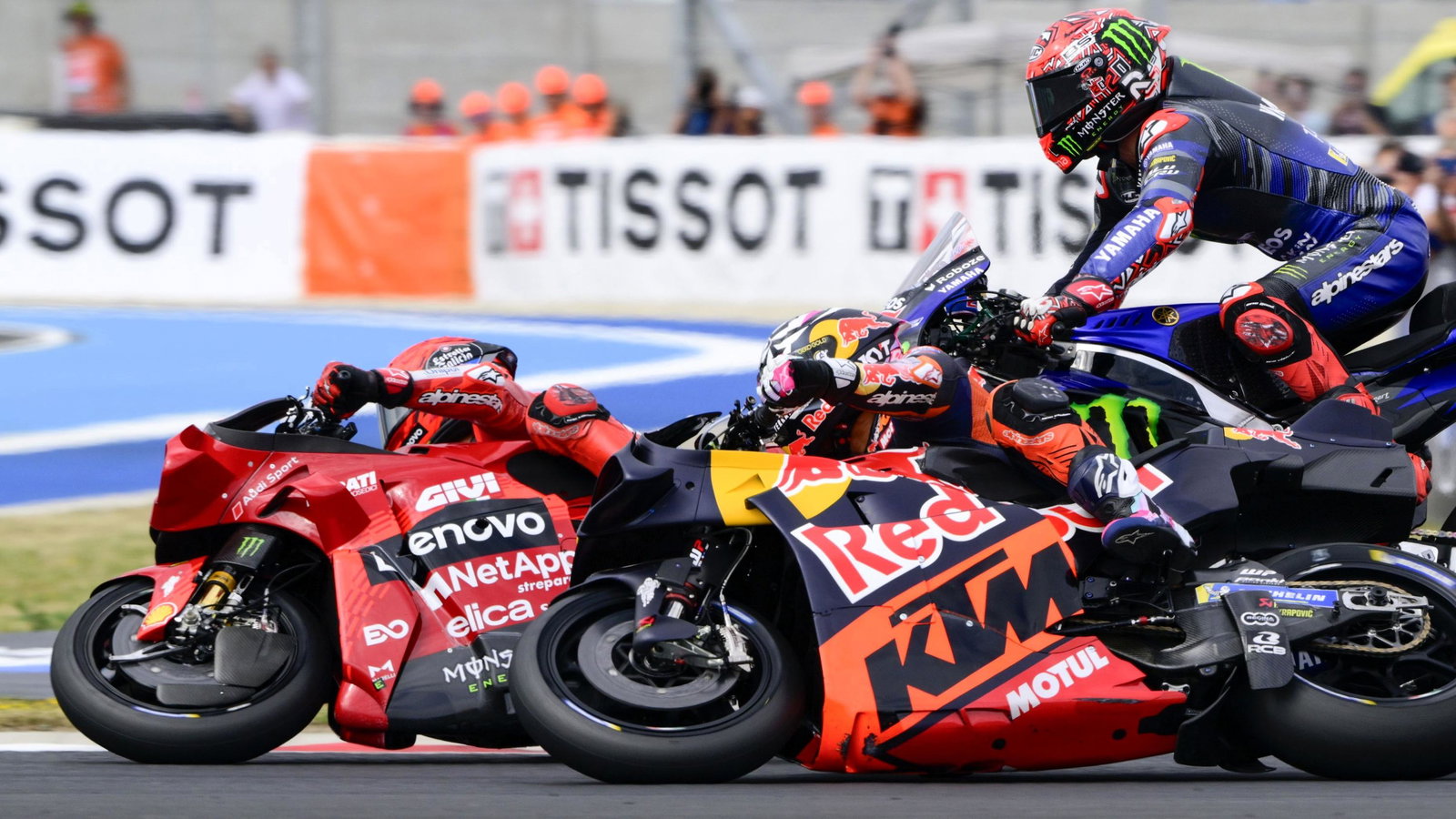 Marc Marquez, Bastianini, Quartararo, 2025 Hungarian MotoGP Sprint