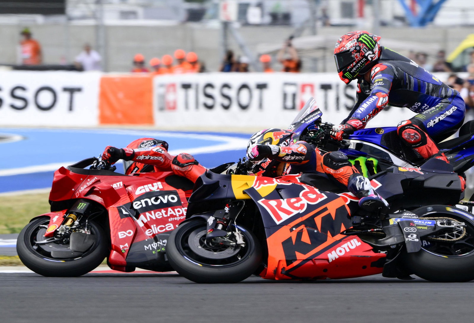 Marc Marquez, Bastianini, Quartararo, 2025 Hungarian MotoGP Sprint