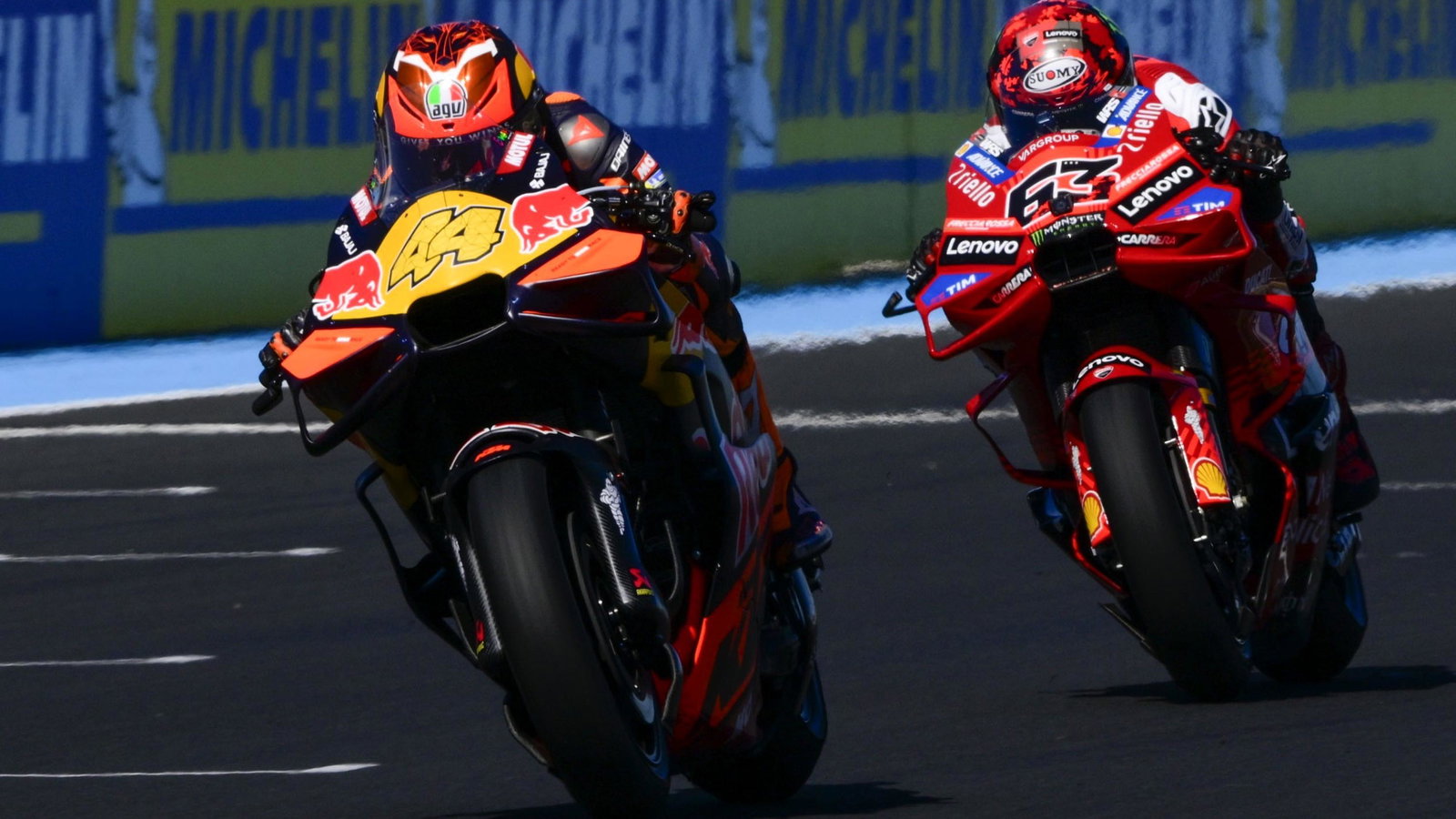 Pol Espargaro, Francesco Bagnaia, 2025 Hungarian MotoGP