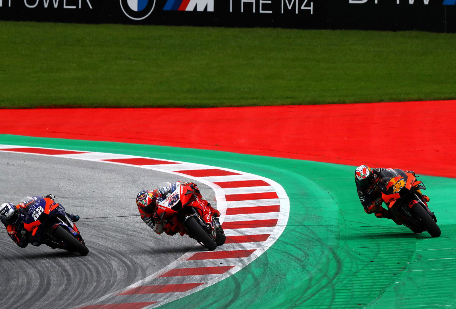 Oliveira, Miller, Espargaro, last corner, 2020 Styrian MotoGP