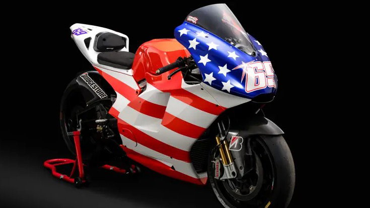 Nicky Hayden's auctioned Ducati
