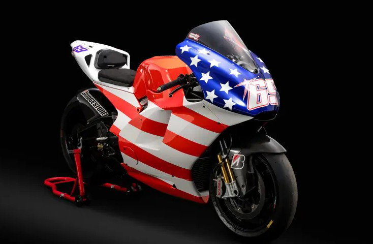 Nicky Hayden's auctioned Ducati