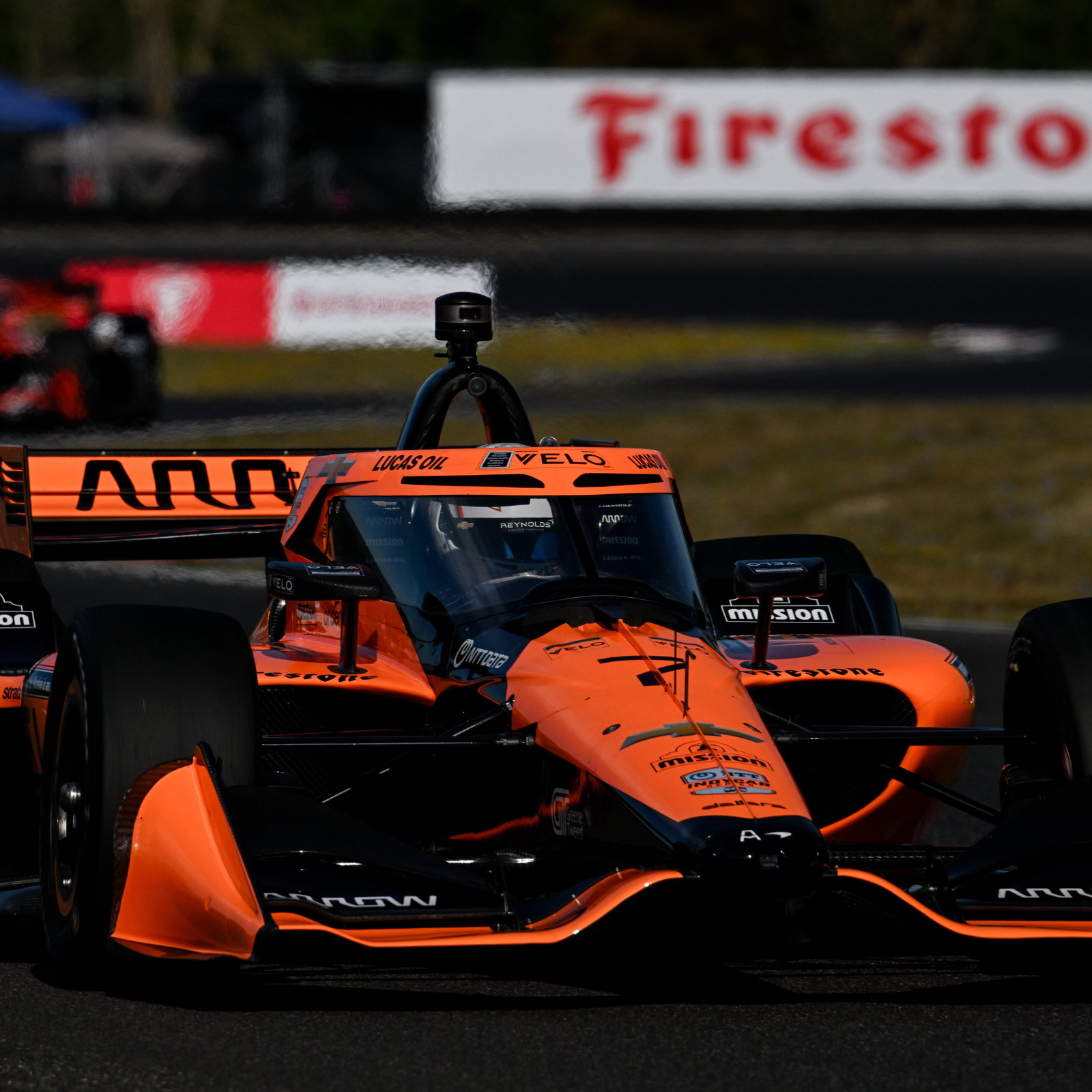 Christian Lundgaard qualified on pole but will start seventh.