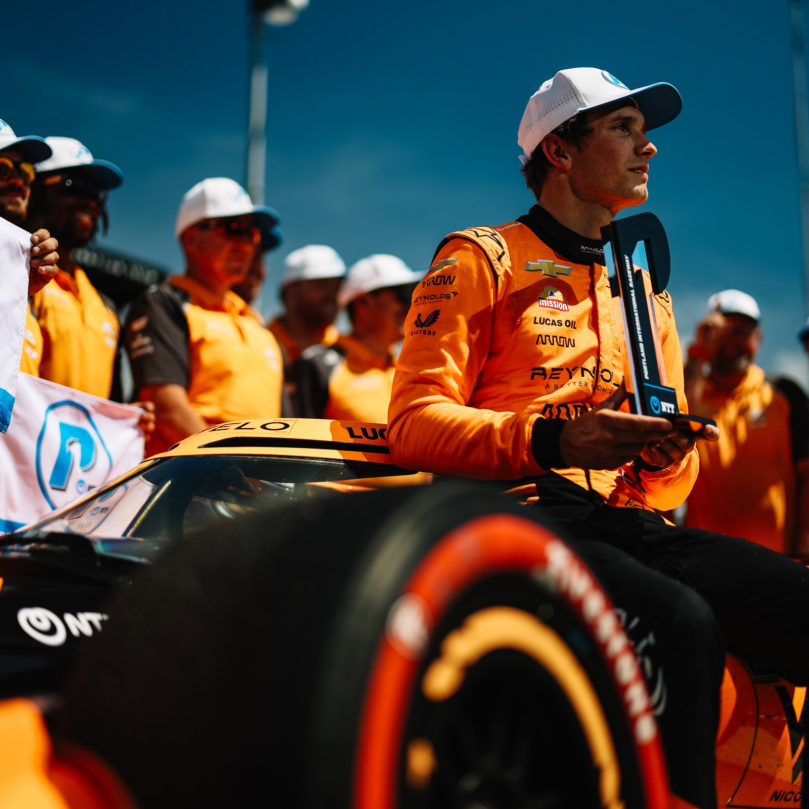 Christian Lundgaard with his P1 award.