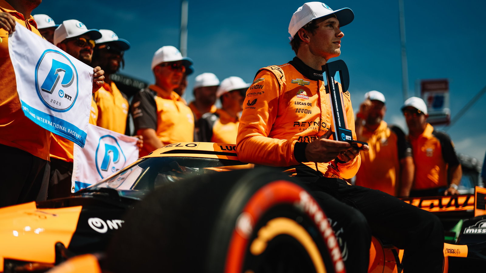 Christian Lundgaard with his P1 award.