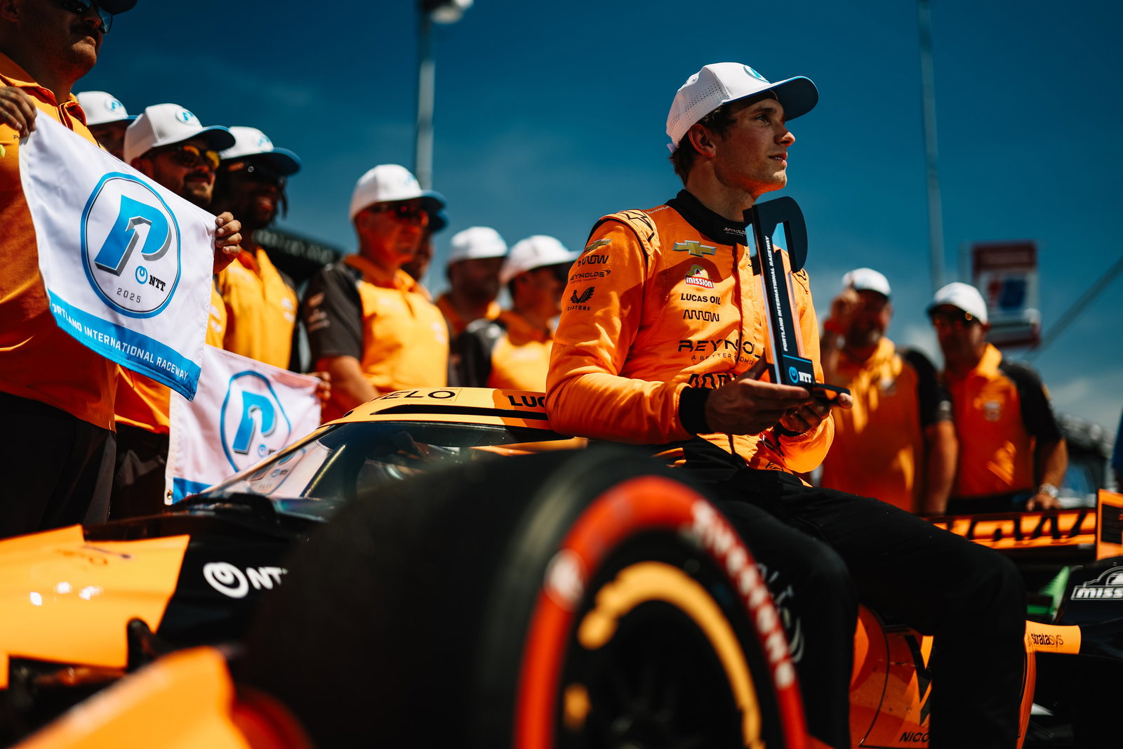 Christian Lundgaard with his P1 award.