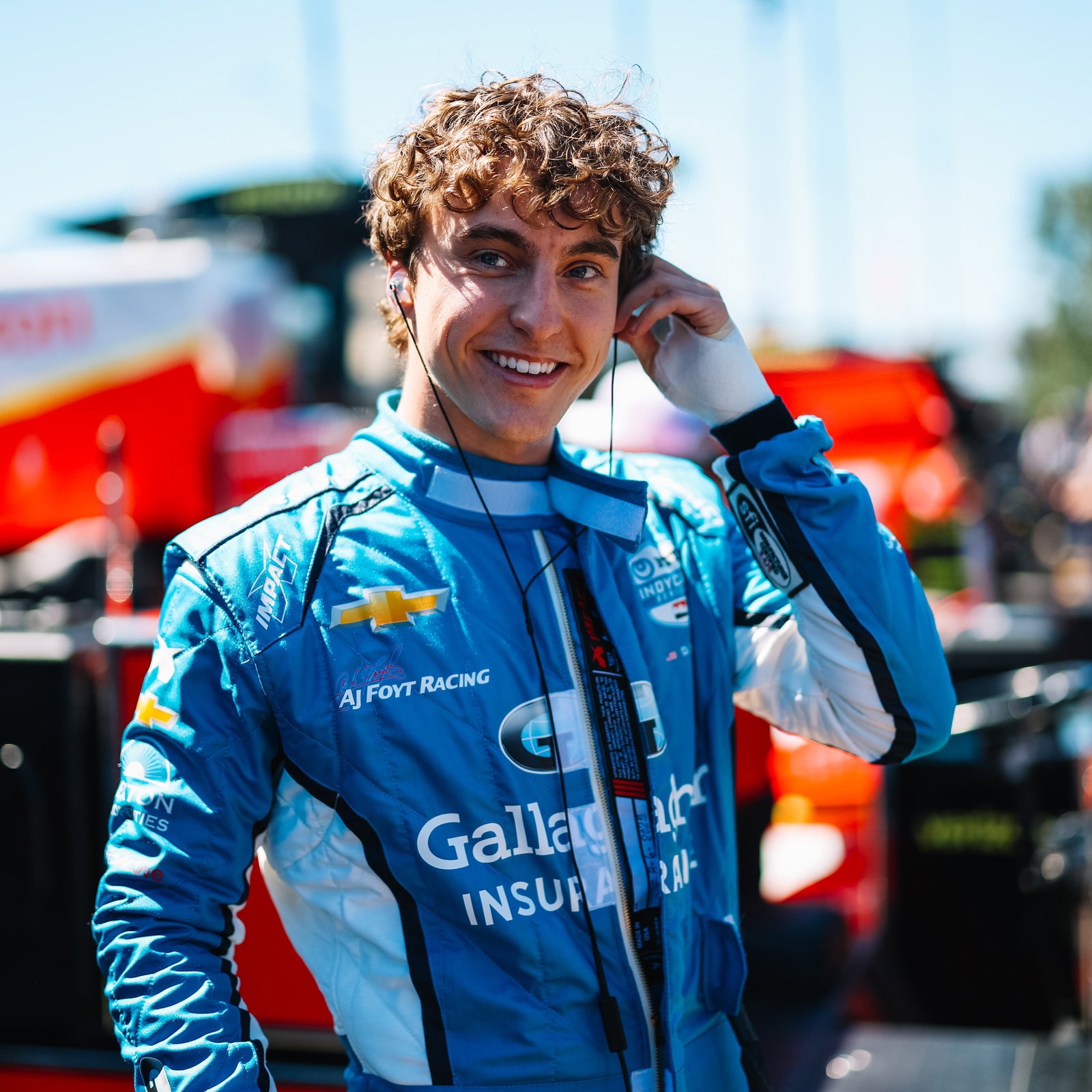 David Malukas will start fourth in the 2025 IndyCar Portland race.