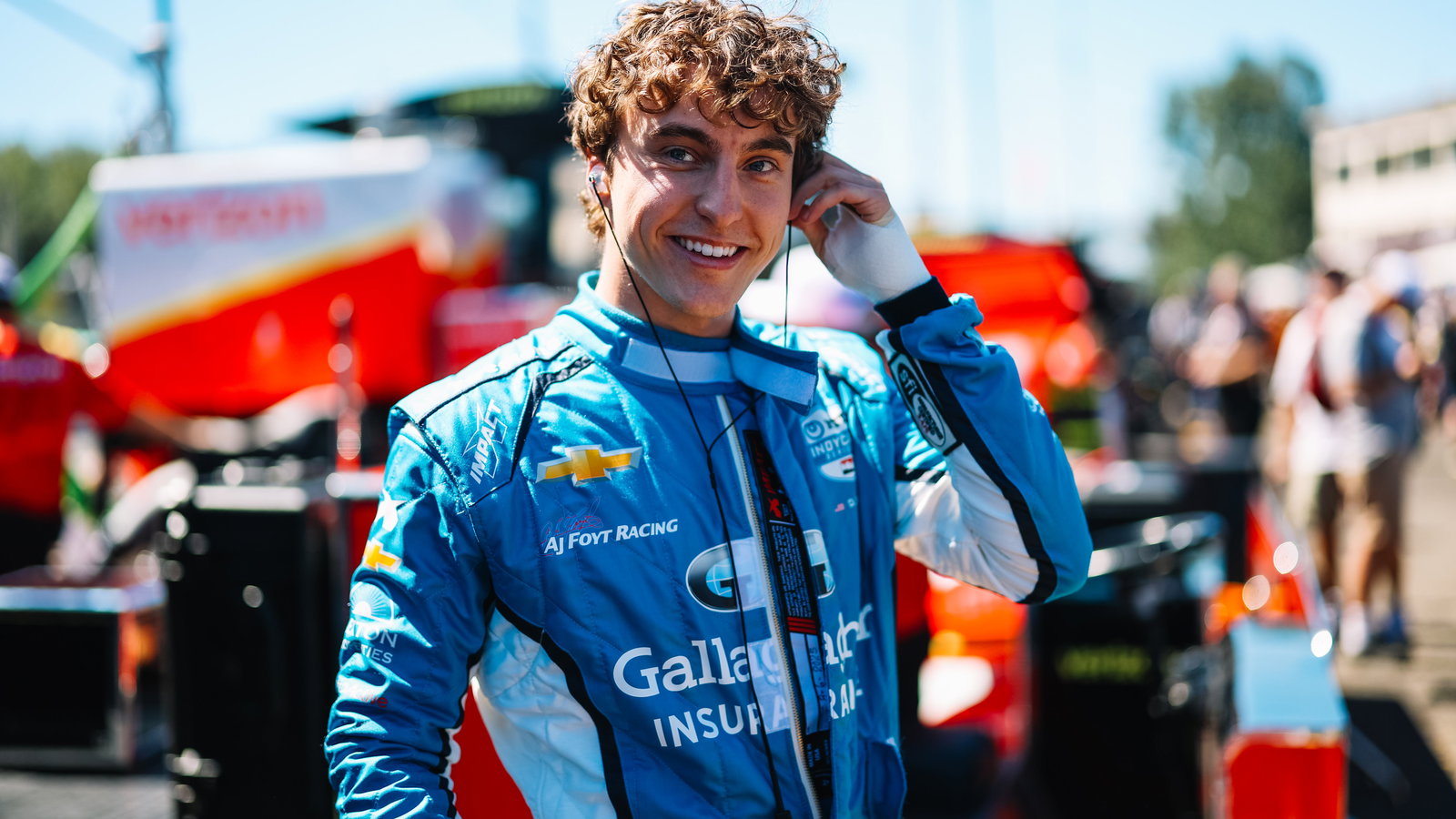 David Malukas will start fourth in the 2025 IndyCar Portland race.