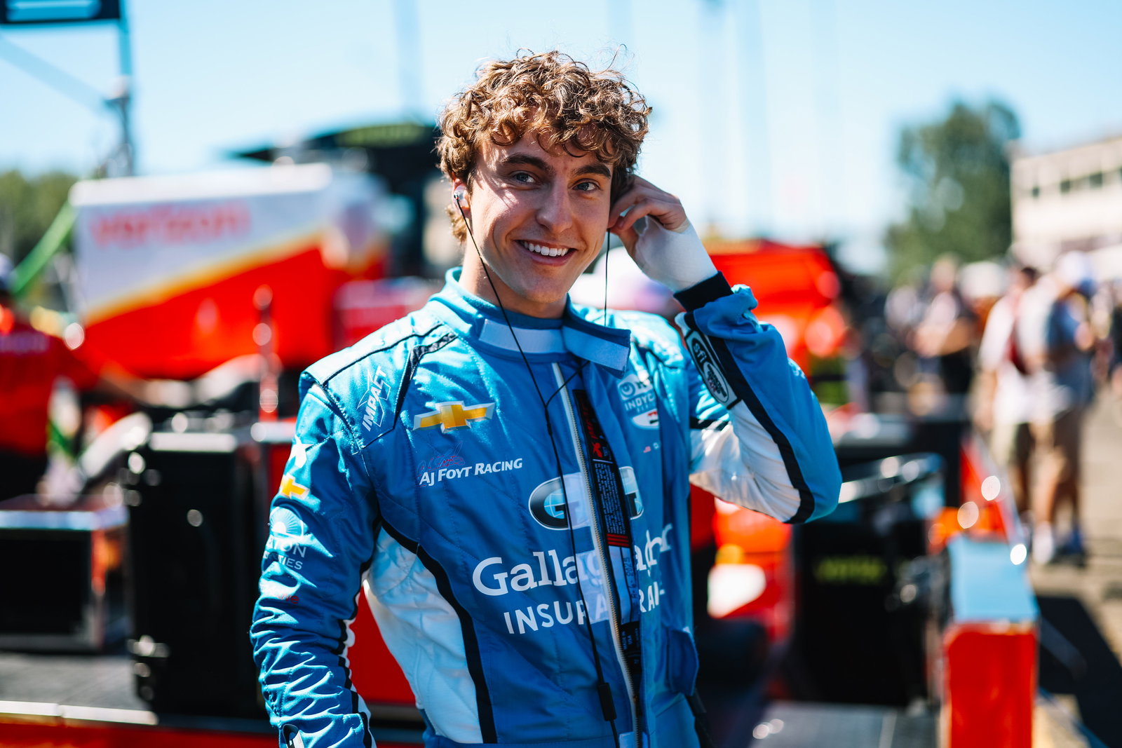 David Malukas will start fourth in the 2025 IndyCar Portland race.
