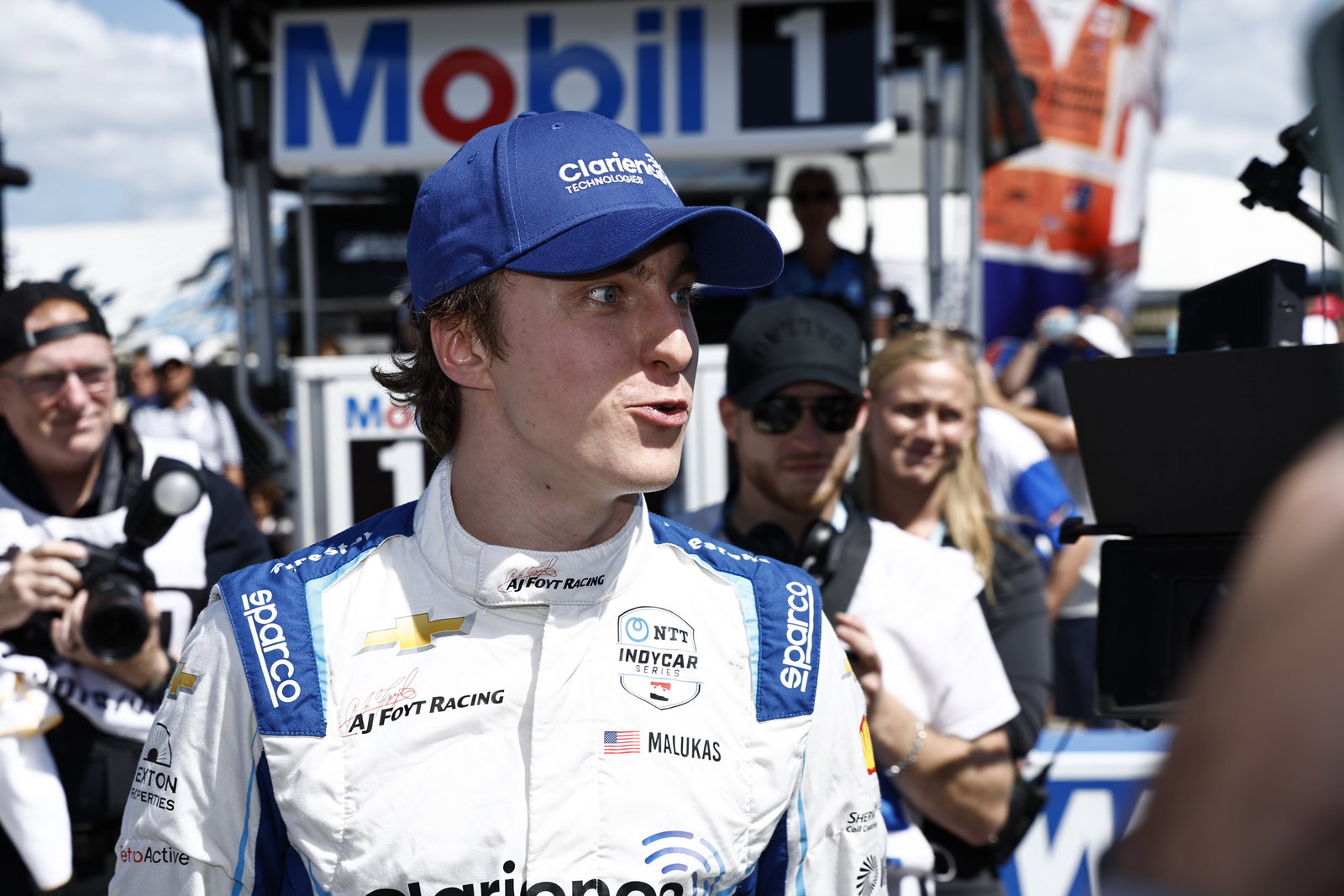 David Malukas narrowly missed out on pole at Milwaukee.