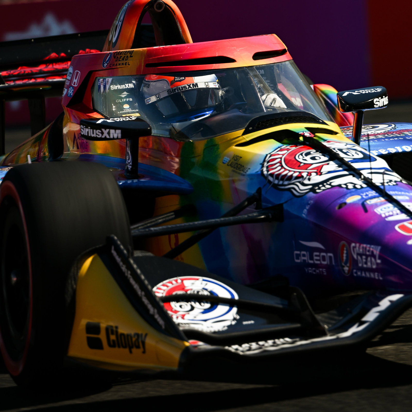 Felix Rosenqvist in his Grateful Dead Meyer Shank