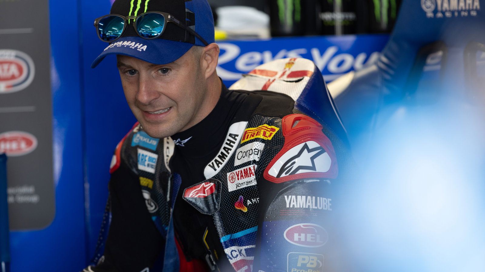 Jonathan Rea, 2025 Hungarian WorldSBK, pit box. Credit: Gold and Goose.