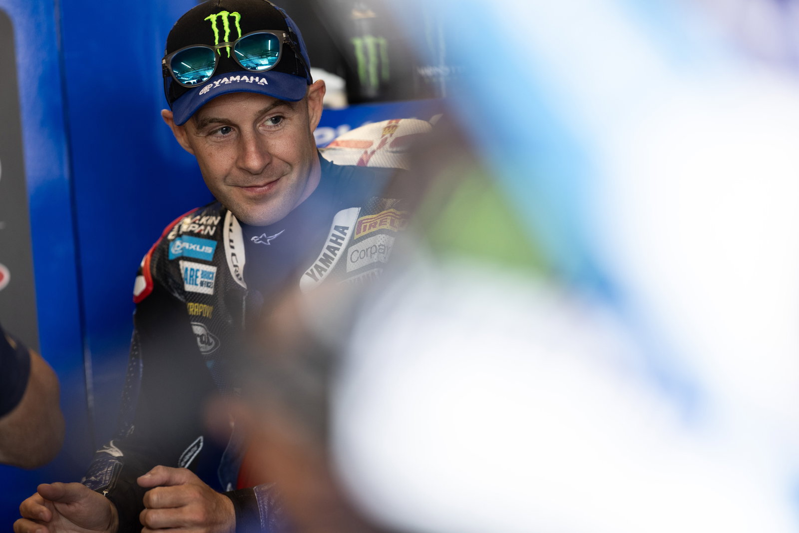 Jonathan Rea, 2025 Hungarian WorldSBK, pit box. Credit: Gold and Goose.