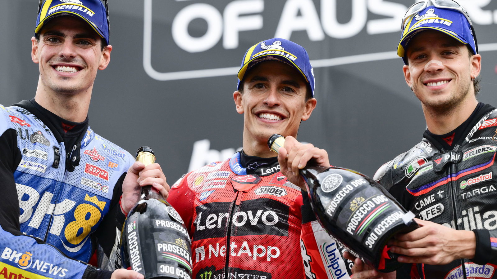 Aldeguer, Marquez, Bezzecchi