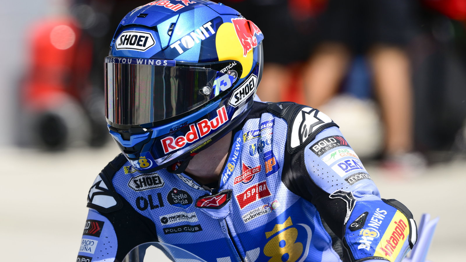 Alex Marquez, 2025 MotoGP Hungarian Grand Prix, pit lane. Credit: Gold and Goose.