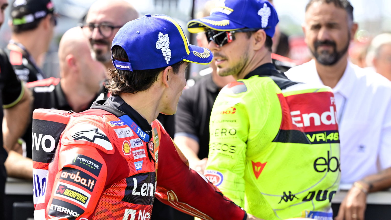 Marc Marquez, Fabio di Giannantonio, 2025 Hungarian MotoGP qualifying