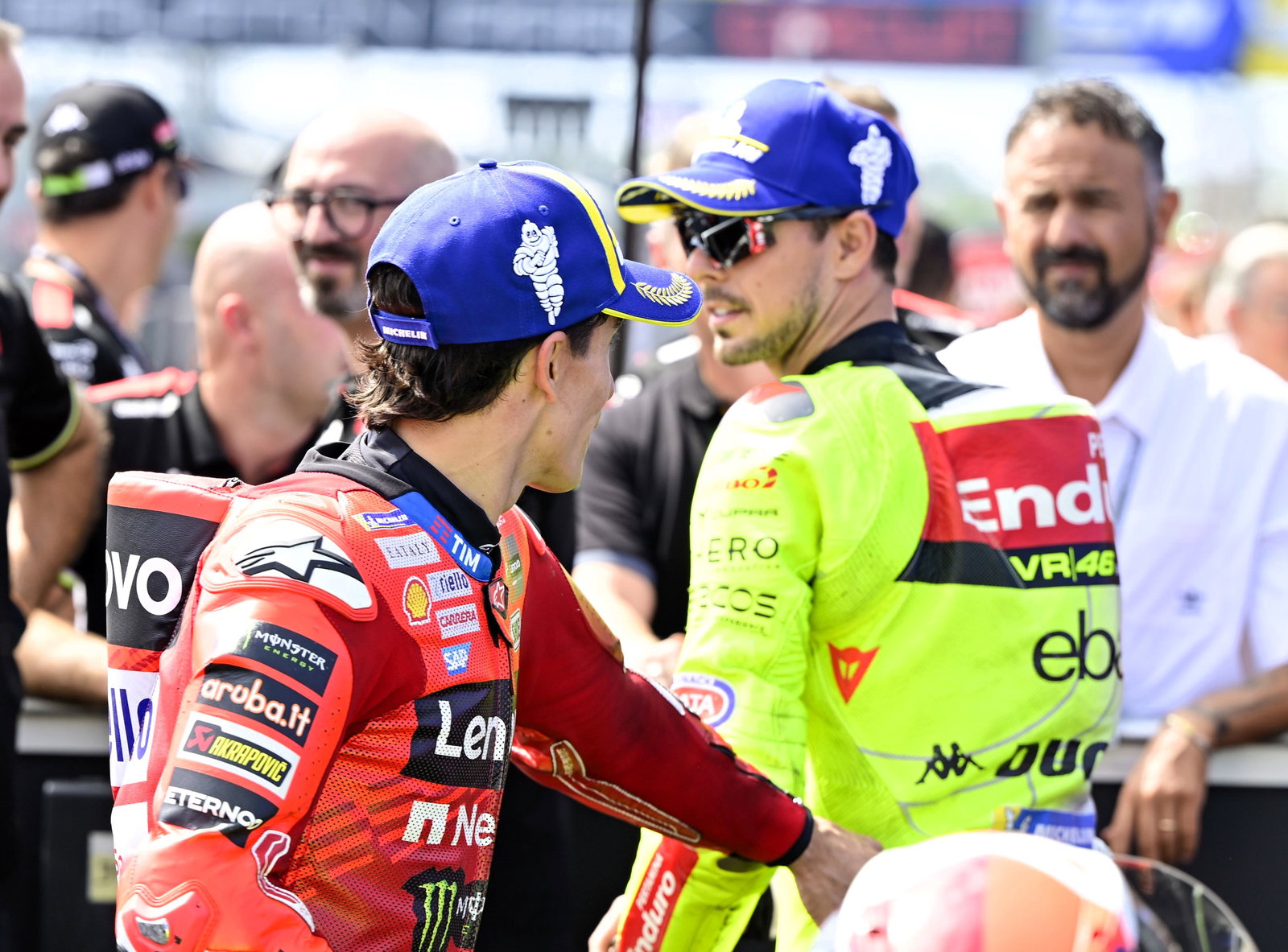 Marc Marquez, Fabio di Giannantonio, 2025 Hungarian MotoGP qualifying