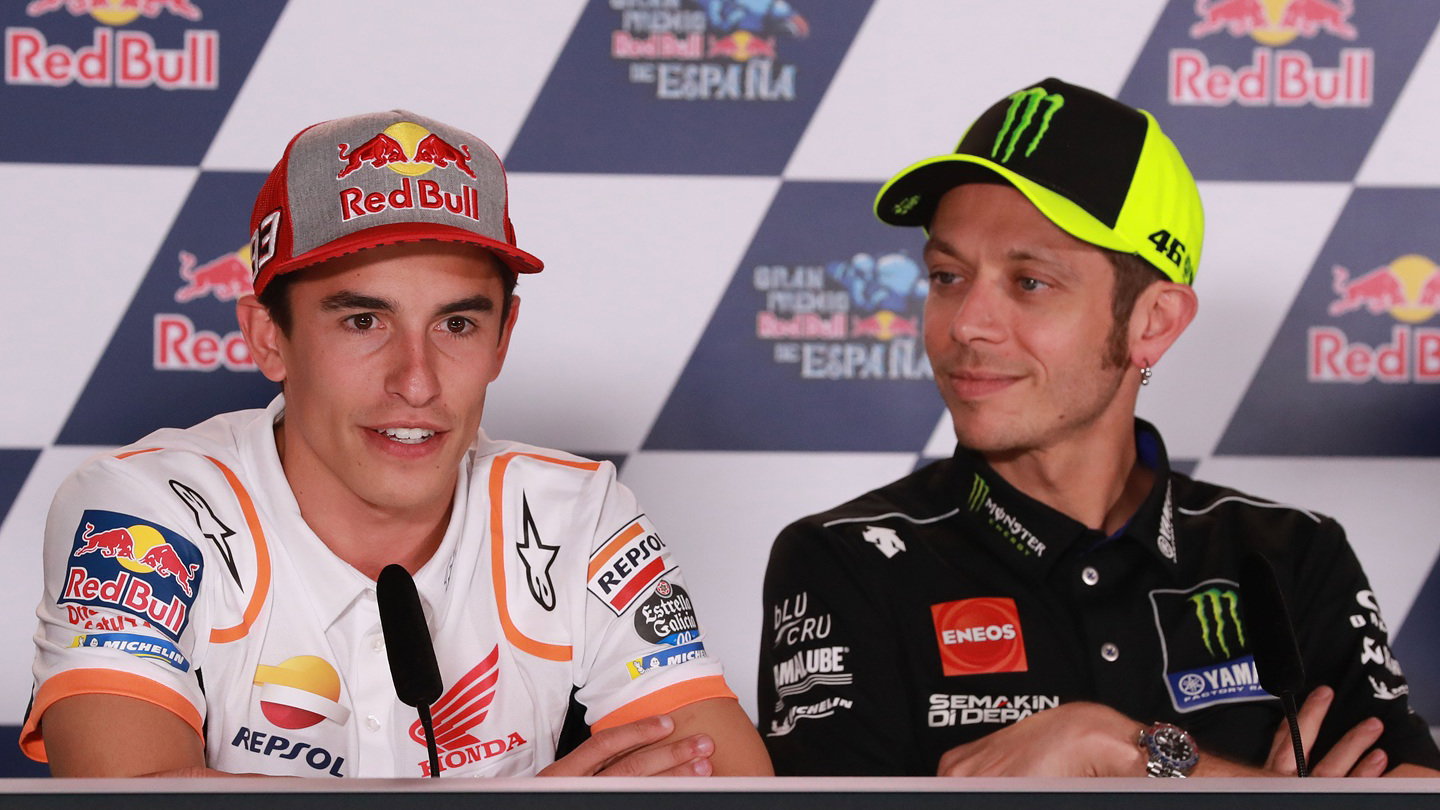 Valentino Rossi and Marc Marquez