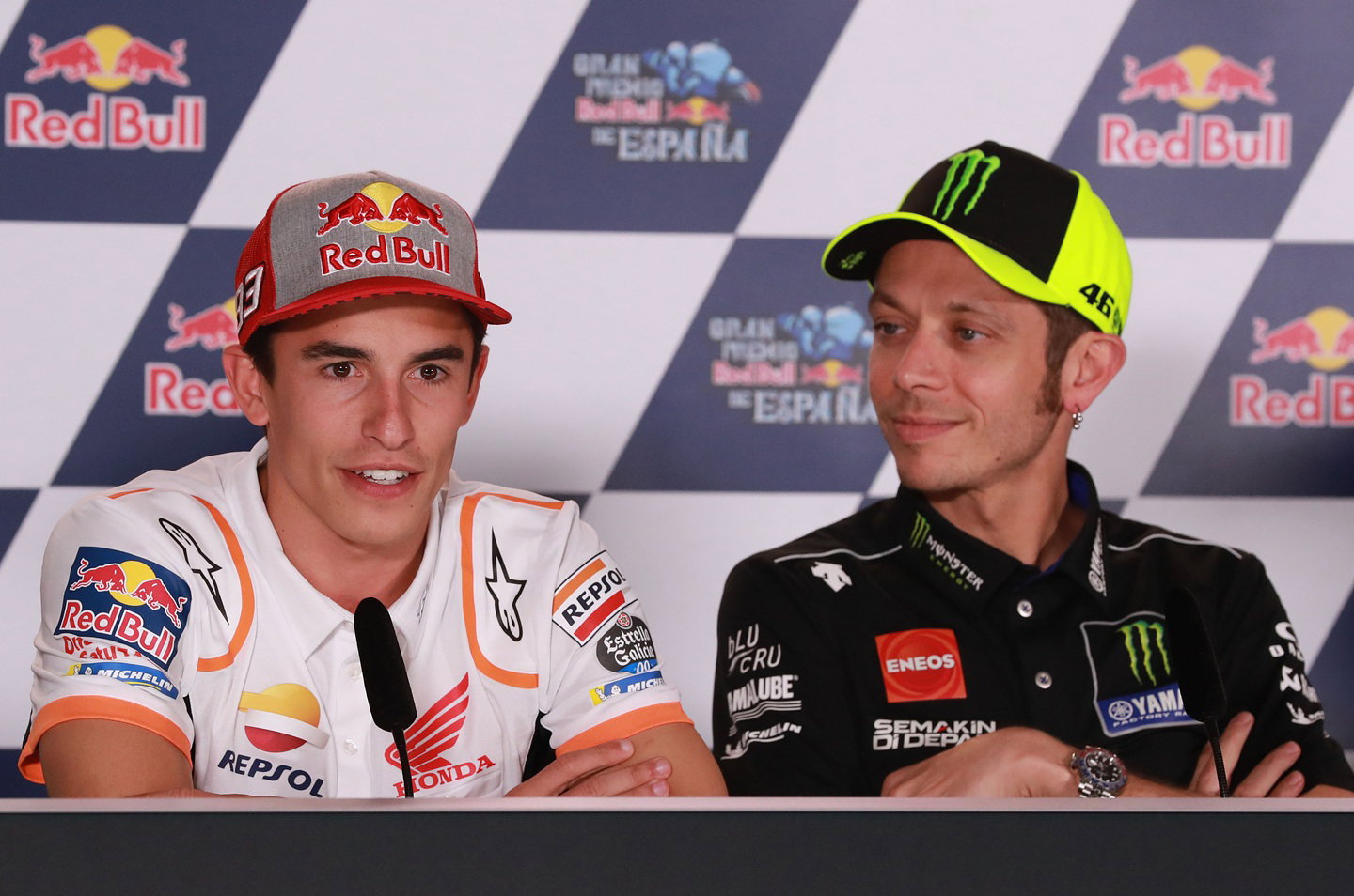 Valentino Rossi and Marc Marquez
