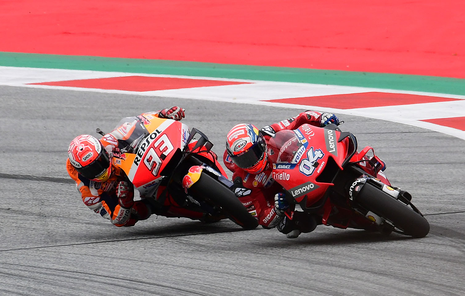 Marc Marquez, Andrea Dovizioso, 2019 Austrian MotoGP