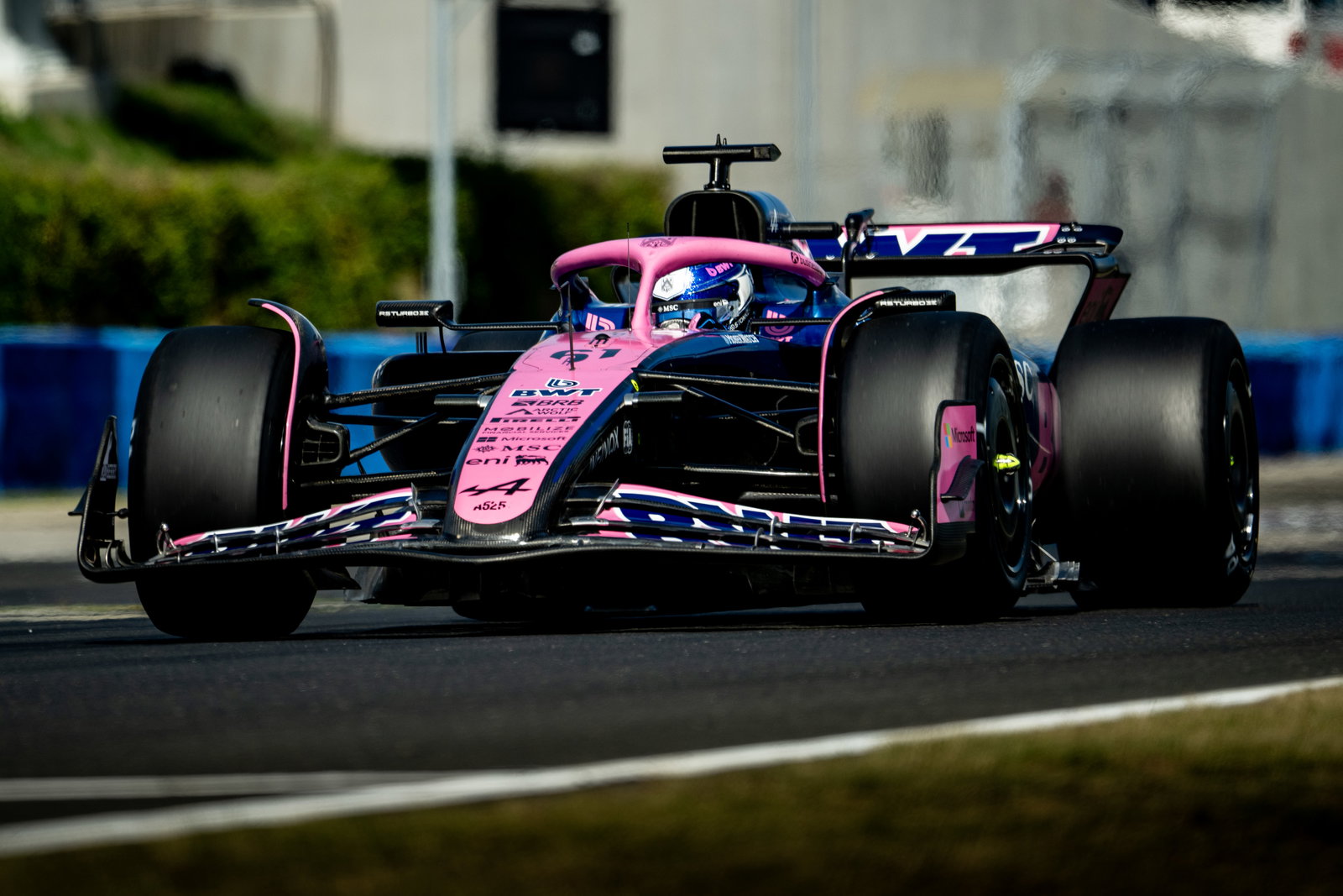 Paul Aron was quickest for Alpine on Tuesday