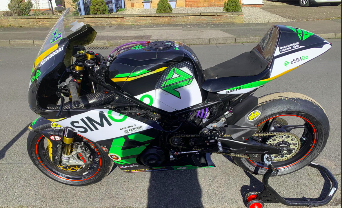 Garry Broughton's Kawasaki Z650 for Manx Grand Prix. Credit: Facebook/Garry Broughton.