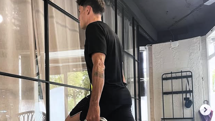 Aleix Espargaro in training ten days after fractured Vertebrae (@AleixEspargaro Instagram)