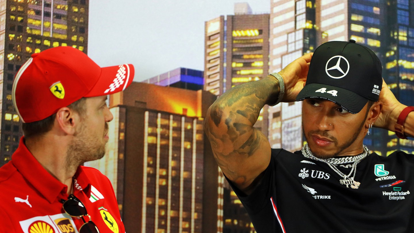 Sebastian Vettel and Lewis Hamilton