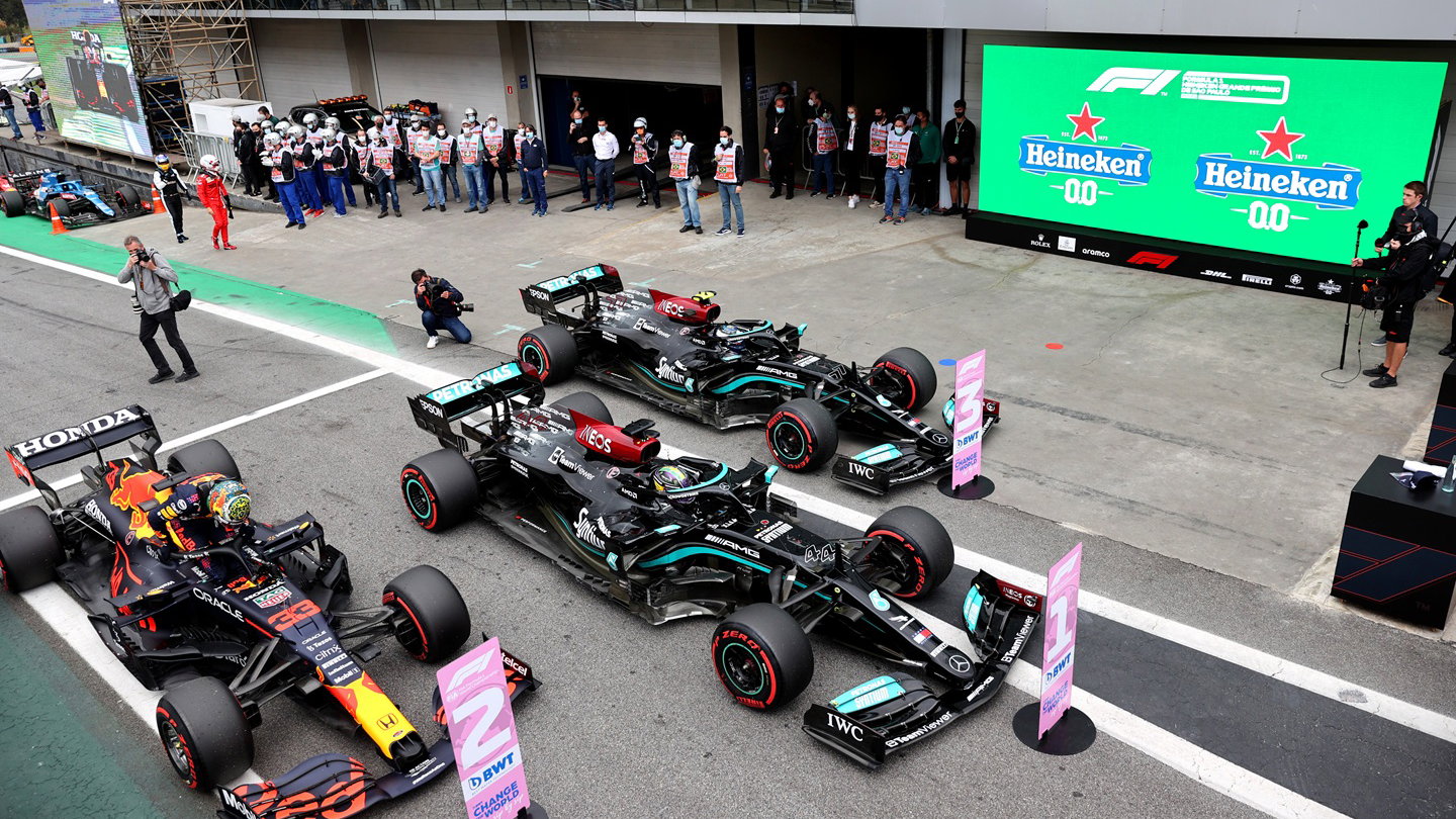 Parc ferme, 2021 Brazilian GP