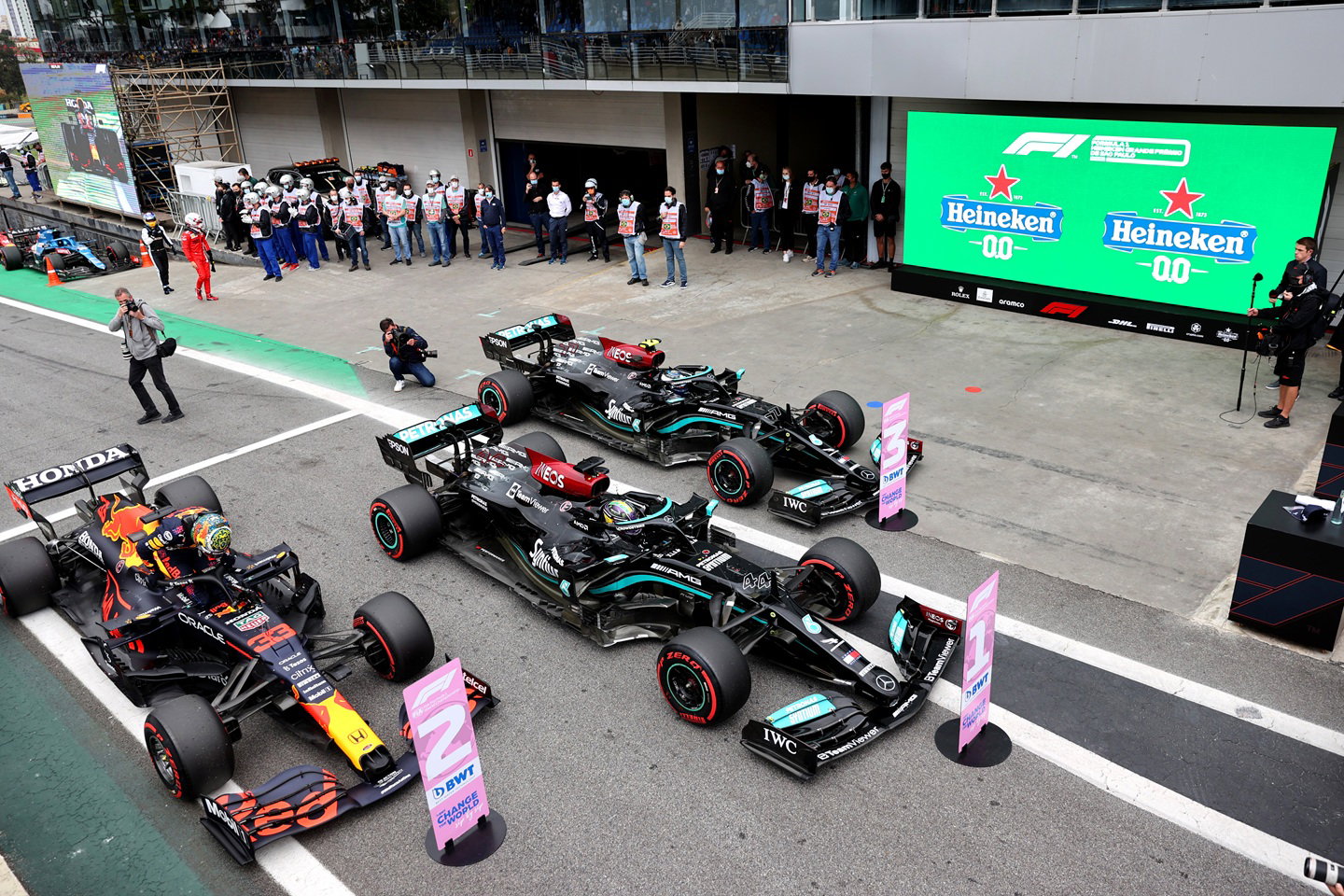 Parc ferme, 2021 Brazilian GP