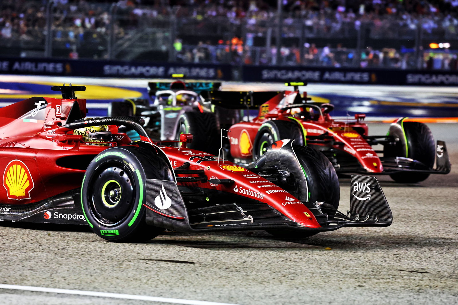 Charles Leclerc at the 2022 Singapore GP 