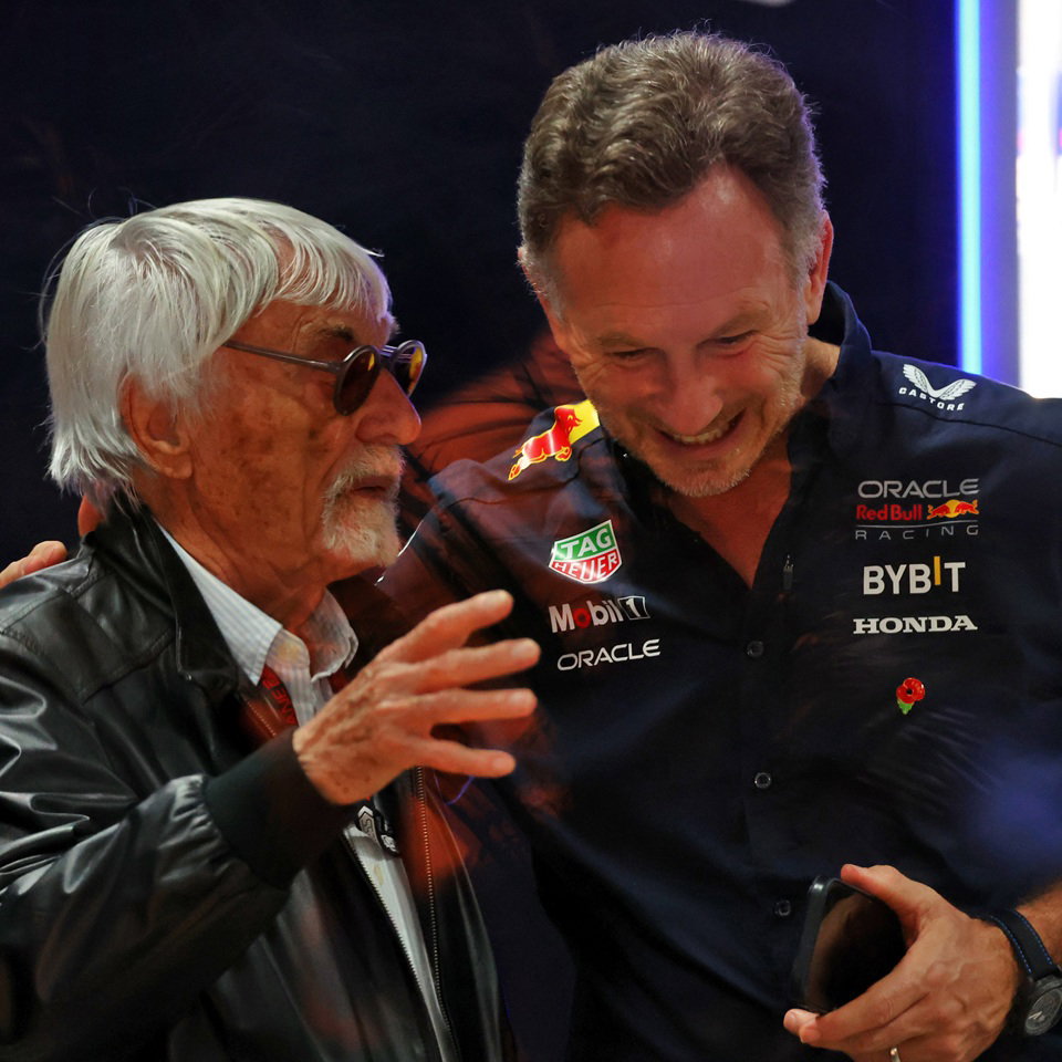 Christian Horner and Bernie Ecclestone