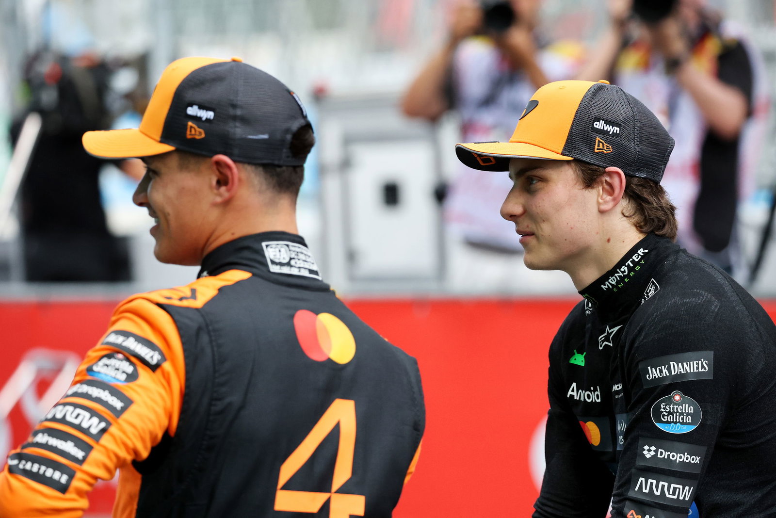 Lando Norris and Oscar Piastri 