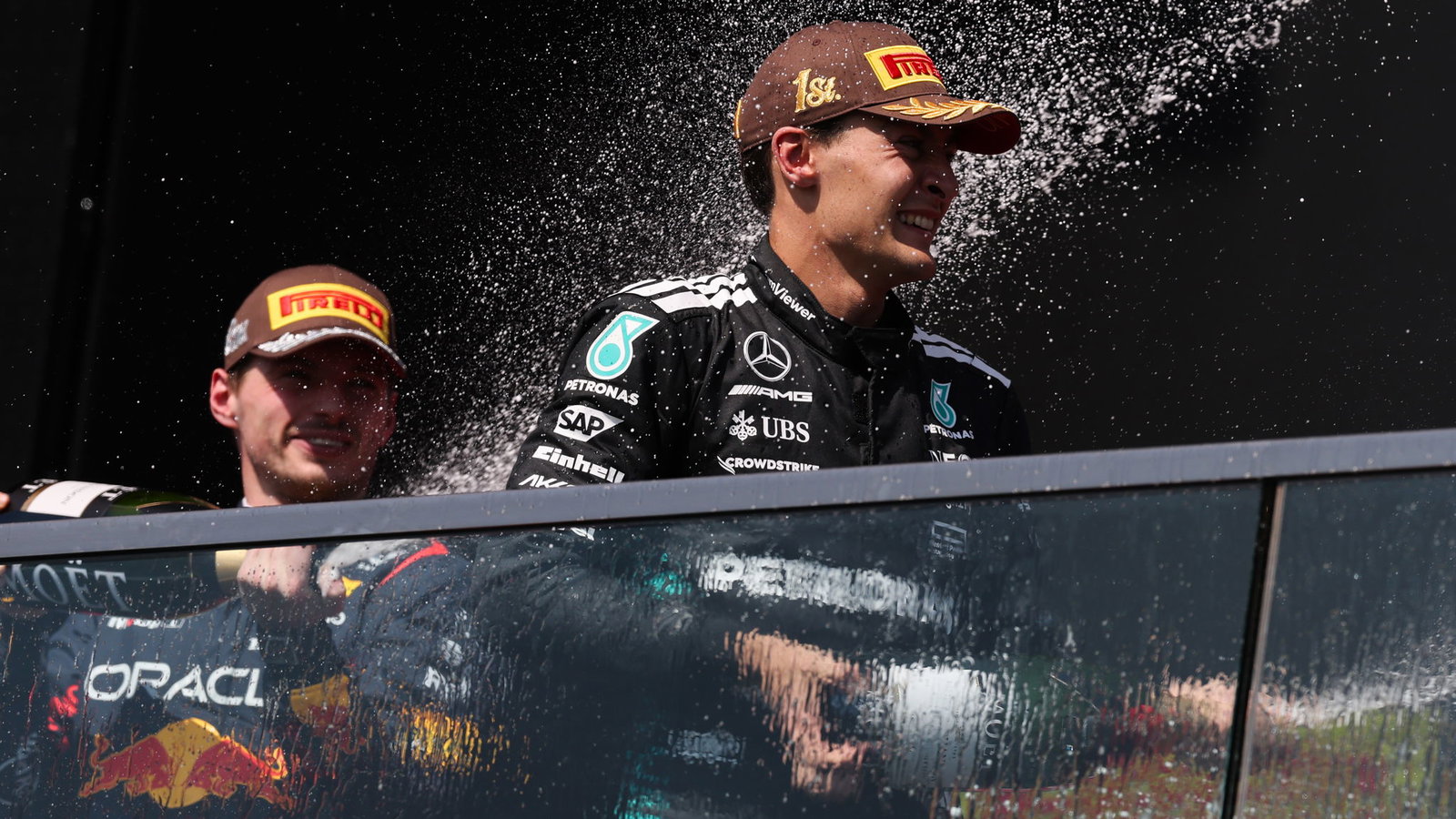 George Russell and Max Verstappen would be title rivals 