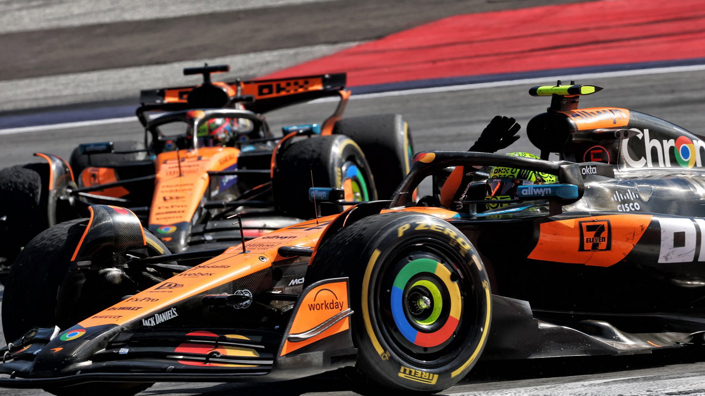 Lando Norris and Oscar Piastri