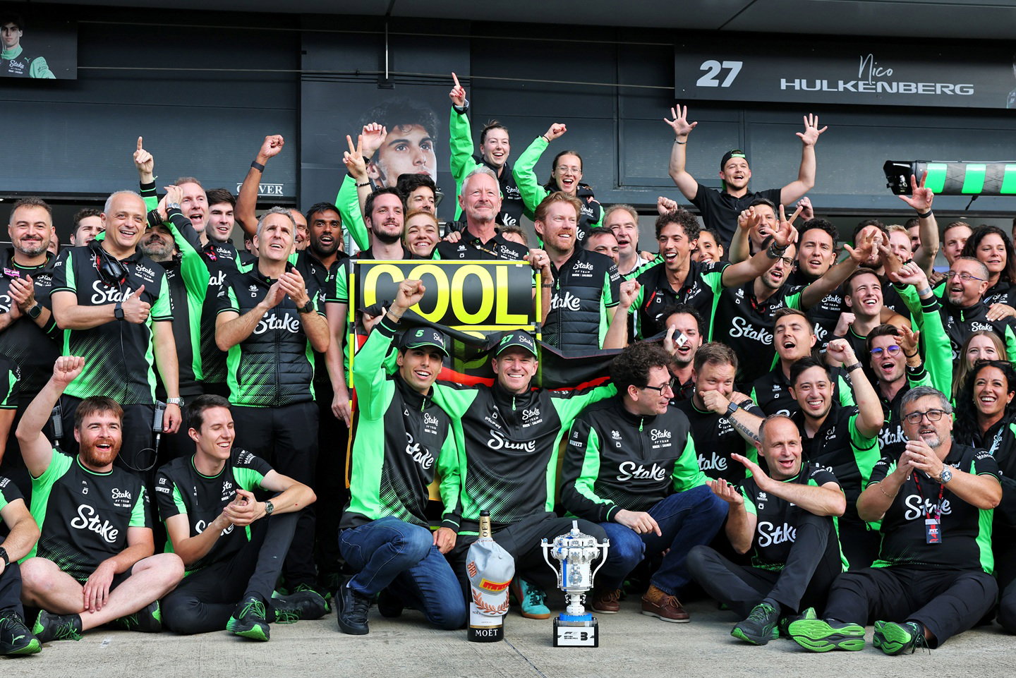 Gabriel Bortoleto and Nico Hulkenberg, Sauber