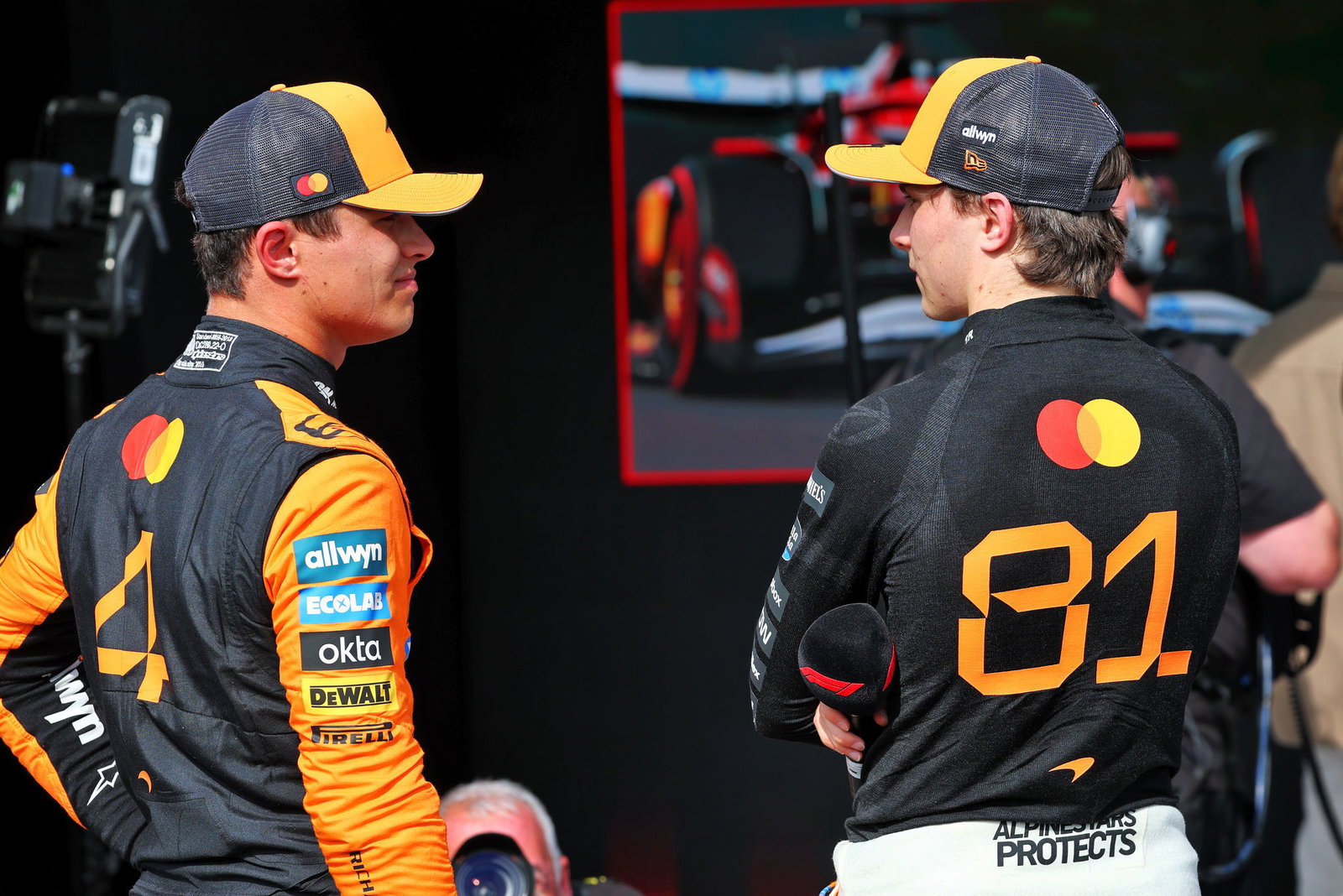 Lando Norris and Oscar Piastri